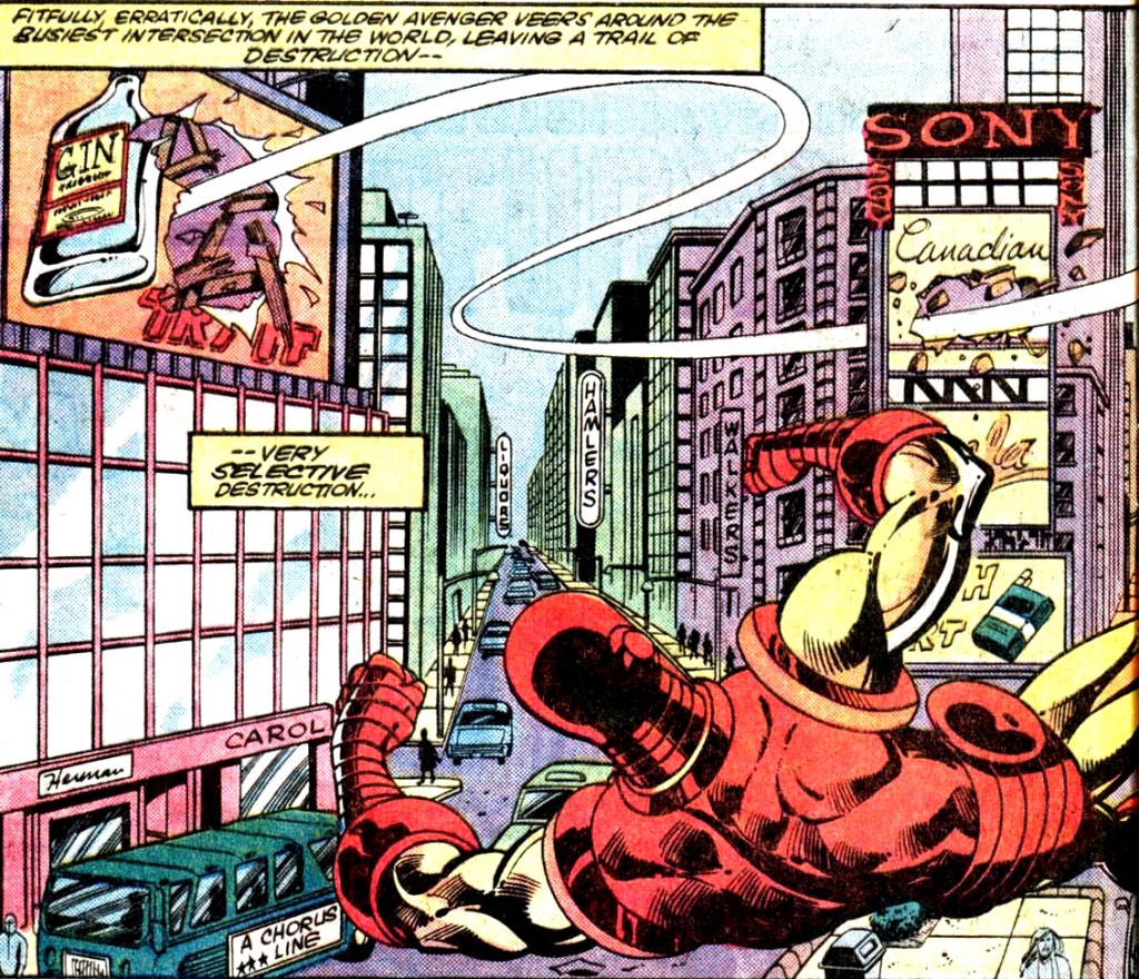 Iron Man lutte à sa manière contre l'affichage de l'alccol !