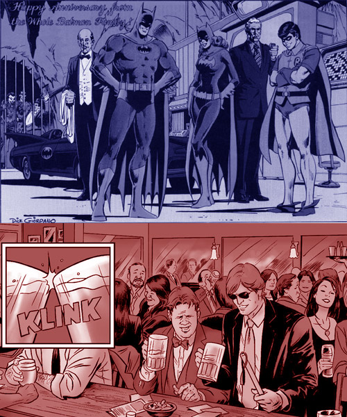 Batman a des alliés, Matt a un ami – Illustrations de Dick Giordano et Paolo Rivera