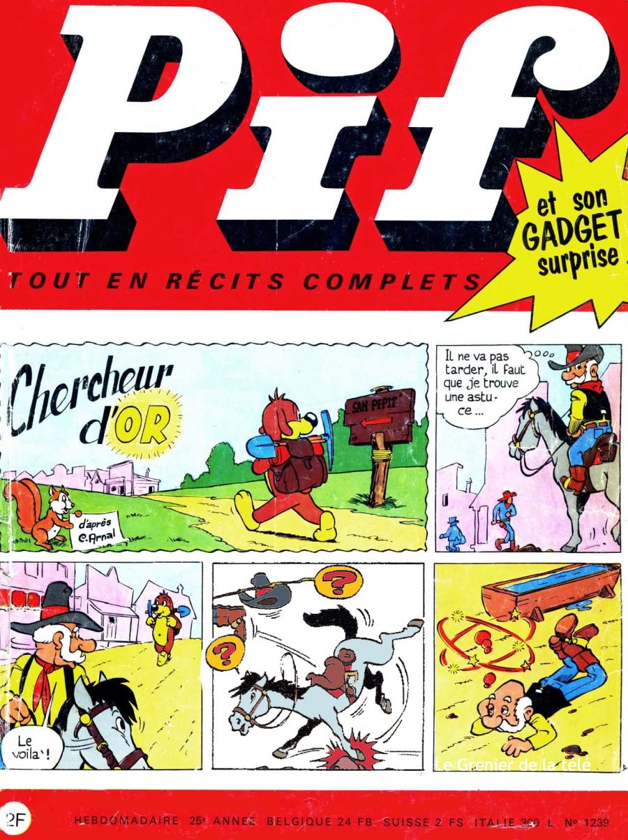 La couverture de Pif gadget numéro 1 !