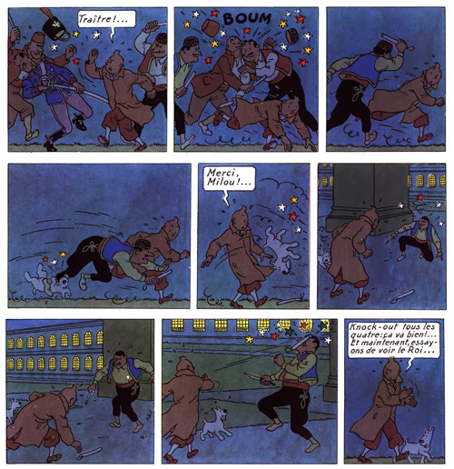 Un combat de nuit, une matraque envoyée en plein tronche : Tintin est prêt pour patrouiller à Hell’s Kitchen !