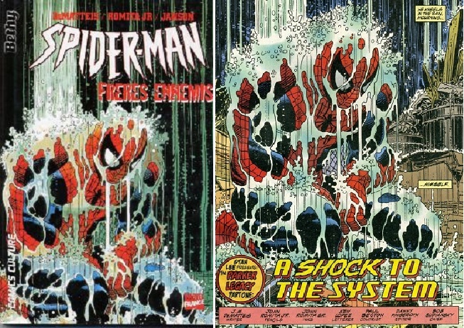 Un Spiderman sans Spiderman, avec une couverture mensongère provenant d’un épisode d’une autre série (la preuve à droite) !