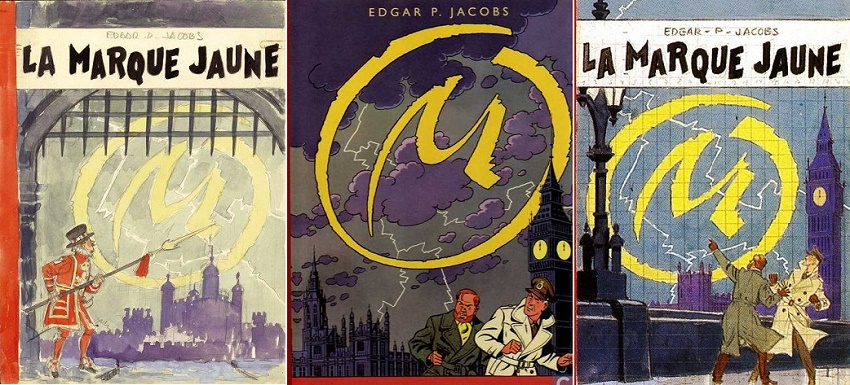 Les magnifiques projets de couvertures réalisés par Jacobs, tous refusés par Hergé, le boss du Journal Tintin !