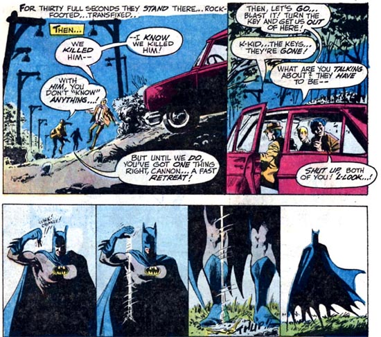 Le Batman a perdu la parole. A quoi bon dialoguer avec la racaille ? 
