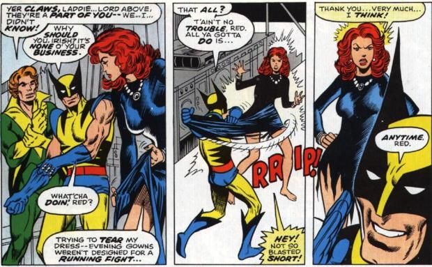 Oh le vilain salopard machiste et irrespectueux du droit des femmes !  Brûlons Wolverine et Claremont avec !   ©Marvel Comics 