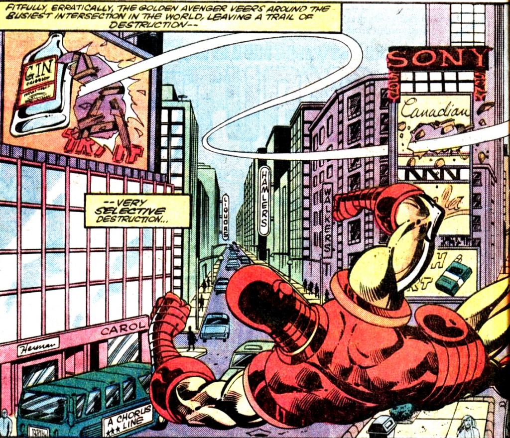 Iron Man lutte à sa manière contre l'affichage de l'alccol !