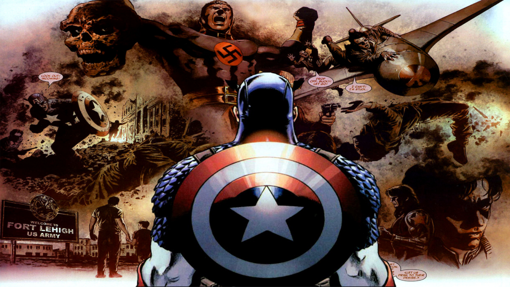Captain America selon Brubaker : Un parti-pris mythologique englobant toute la continuité.
