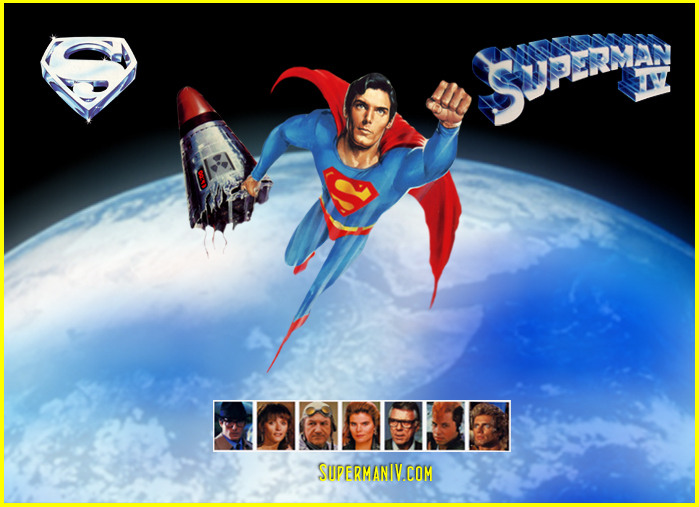 Superman IV. Une affiche qui en dit long sur le sérieux de l'entreprise.
