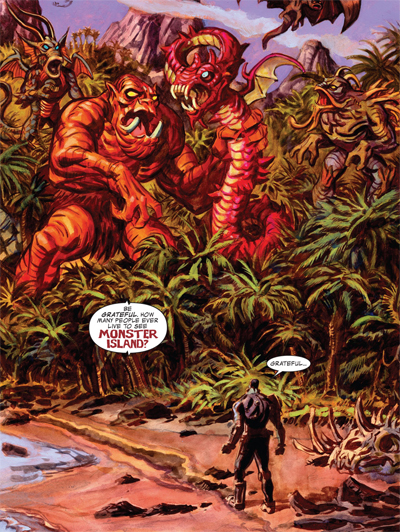 Dan Brereton illustre l’Île aux Monstres de Jack Kirby !