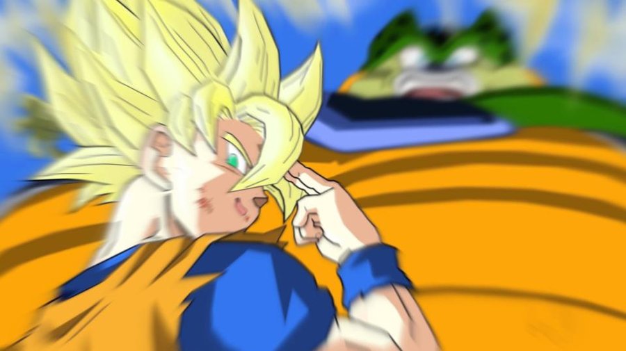 Goku délivre son fils....
