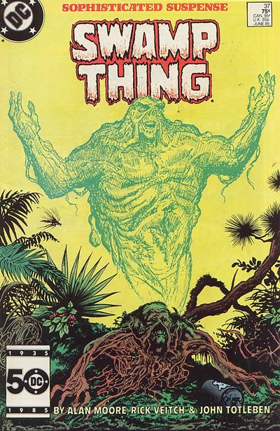 Il n’apparait pas sur la couverture, Mais John Constantine est né dans les pages de ce numéro de la série Saga Of The Swamp Thing !