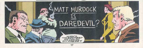  L'identité de Daredevil révélée par un tabloïd : une idée qui sera reprise plus tard par qui vous savez…