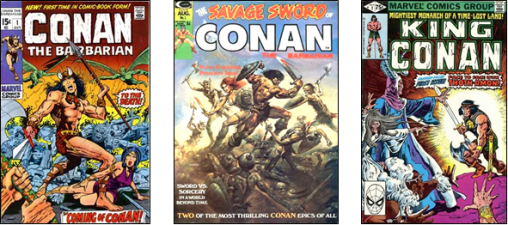 3 séries Marvel mensuelles pour Conan dans les années 1970 