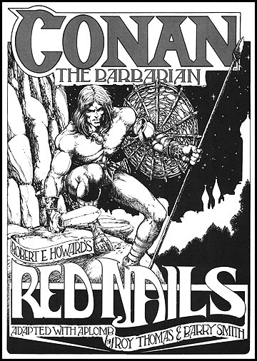 Une version en noir et blanc du célèbre "Les Clous Rouges", dessiné par Barry Windsor-Smith !