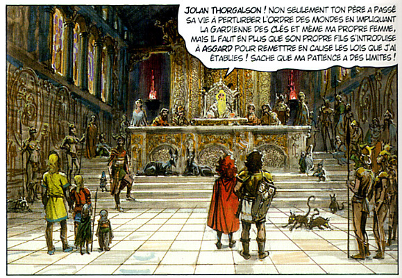 Jolan face à Odin....Il ne manque plus que le banquet d'Asterix....