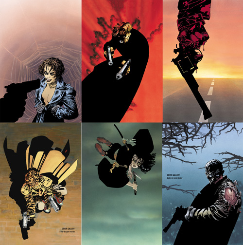  Les premières éditions de Sin City eurent droit à certaines couvertures mises en couleurs par Lynn Varley