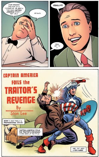 Premier travail d'écriture : un court texte pour Captain America