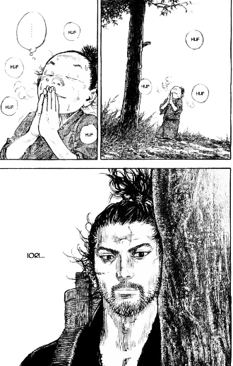 Musashi attendri devant le comportement d'Iori 