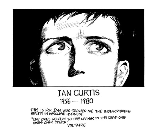 L’hommage de James O’Barr à Ian Curtis