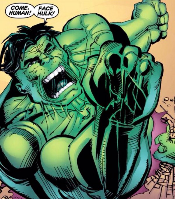 Et puis quand on fait Hulk, y a des figures imposées 