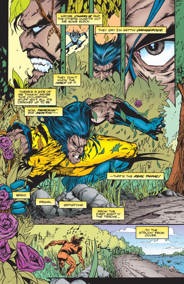 Mon épisode préféré: Wolverine par Duncan Rouleau sur la piste d un homme violent qui tabasse sa femme et son gosse. Une confrontation inattendue pour un final surprenant ! 