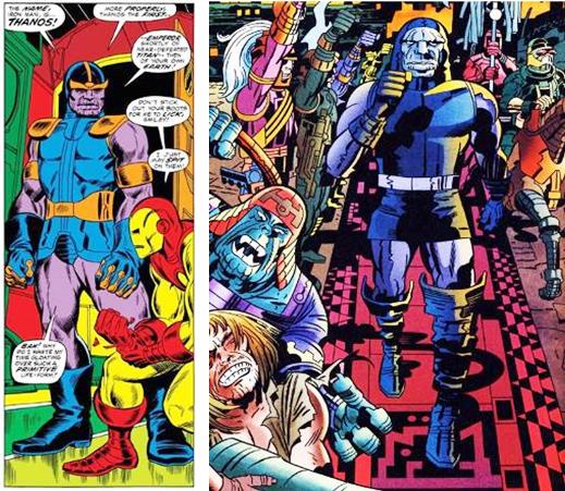 Thanos et Darkseid : deux super-vilains aux trognes « patibulaires mais presque »