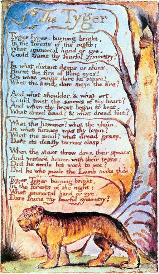 Do It Yourself : le poème fut illustré et imprimé par Blake