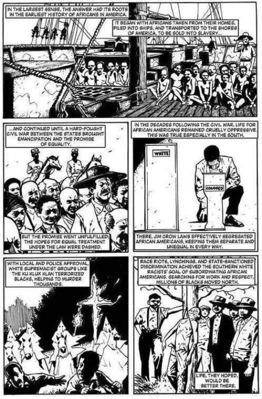 L'histoire des noirs aux États-Unis en 1 page d'oppression