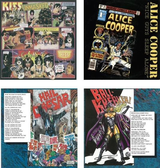 Kiss unmasked, Alice Cooper (Terry Austin), AC/DC Ballbreaker (Marvel comics) 