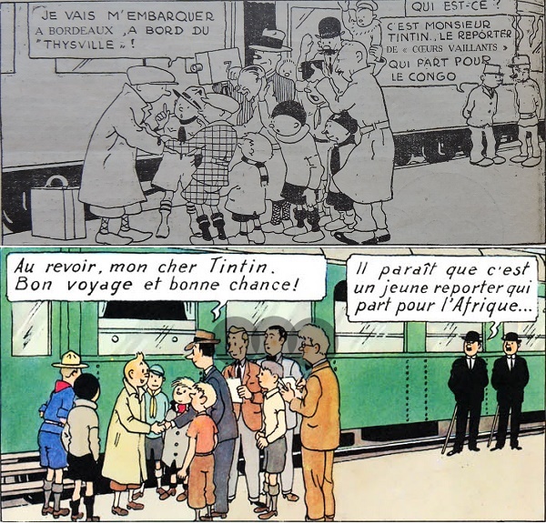 De la rétro-continuité dans les aventures de Tintin…