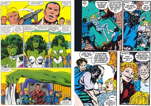 Humiliation sexuelle pour She-Hulk et Bethany 
