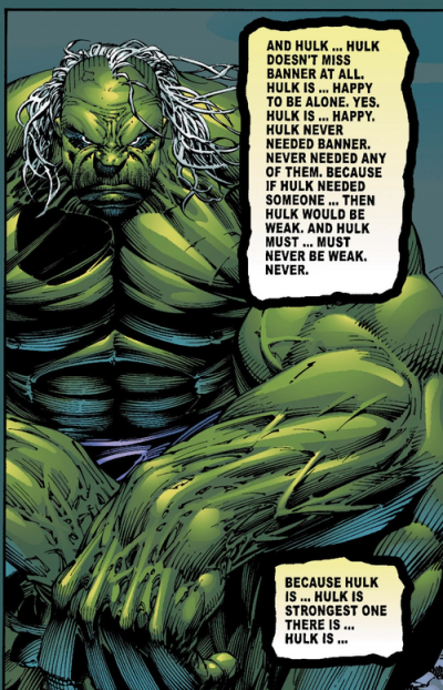 Hulk se mentirait-il à lui-même ?