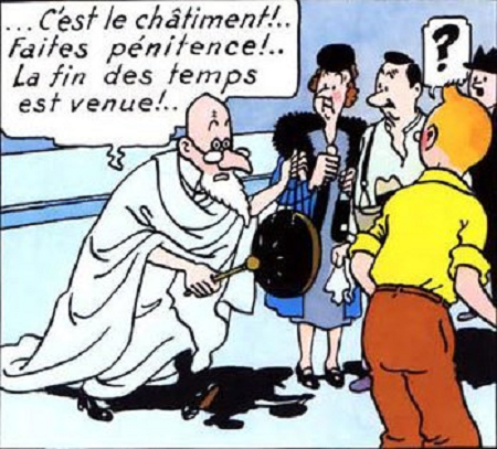 Et si, à travers Tintin, Hergé s’était lui-même menacé de quelque châtiment ?