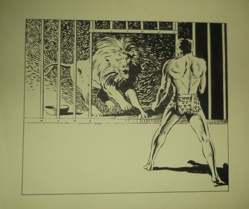 Une autre illustration de Tarzan, réalisée cette fois à l’encre de chine, par Jean pour son plaisir personnel. Et si Lug avait pris la licence Tarzan ? Peut-être que Jean aurait tenté de nous faire une BD son héros favori.