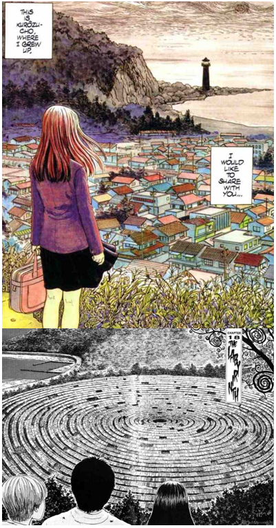 La ville de Kurozu-cho, avant et après 