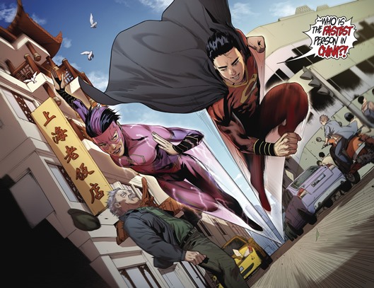 Un classique DC : une course entre Super-Man et Flash 