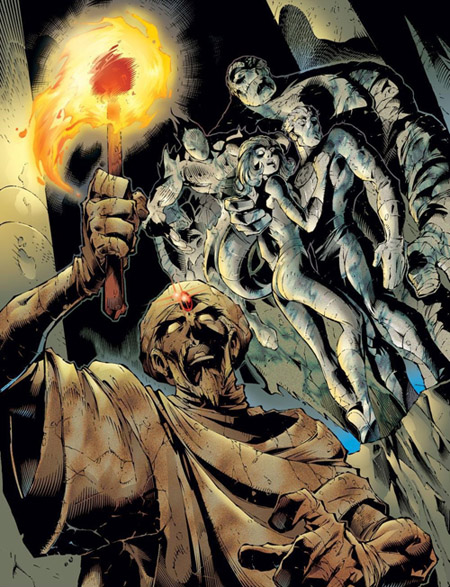 L’Ozymandias des X-Men, par Joe Madureira, plutôt bien ciselé mais qui me laissait de marbre…