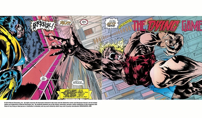 Une pagination qui s adapte à laffrontement de deux monstres sacrés de la série  © Marvel Comics