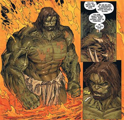 La mode du Badass ne doit pas faire oublier ce détail majeur : le slip de Hulk est ignifugé !  © Marvel Comics