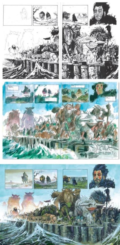 Les étapes d'une page  © 2000 AD