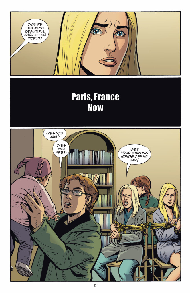 Le dernier épisode alterne entre des moments merveilleux et ce genre de scène à la con indigne de la série. © Vertigo / Panini / Urban 