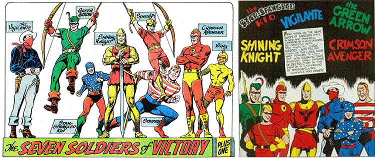Les bras cassés héros de la première équipe des 7 Soldiers... © DC Comics