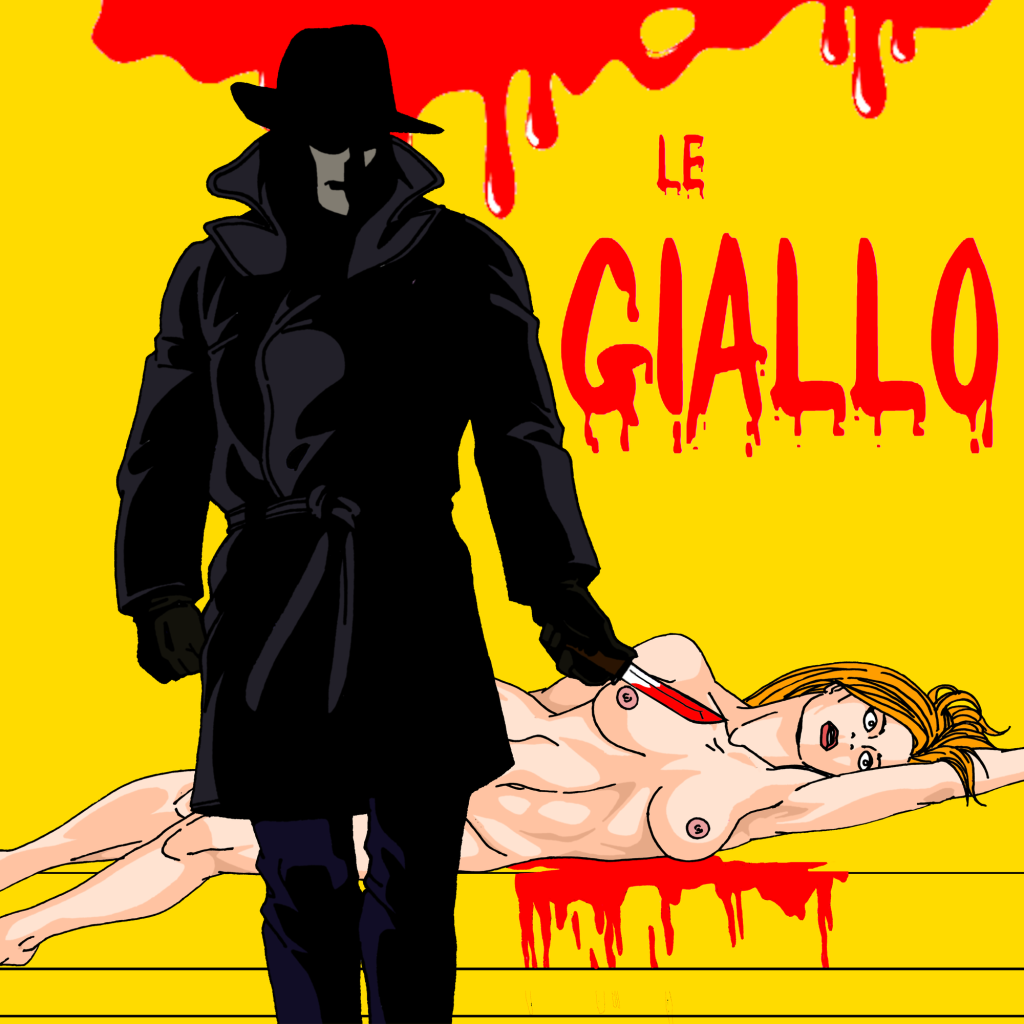 Le tueur ganté et les victims féminines, le cahier des charges du giallo Illustration de Mattie-Boy 