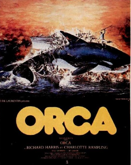 Une belle affiche, specttuclaire et mensongère : ORCA n'est pas un film d'action !  ©Paramount  