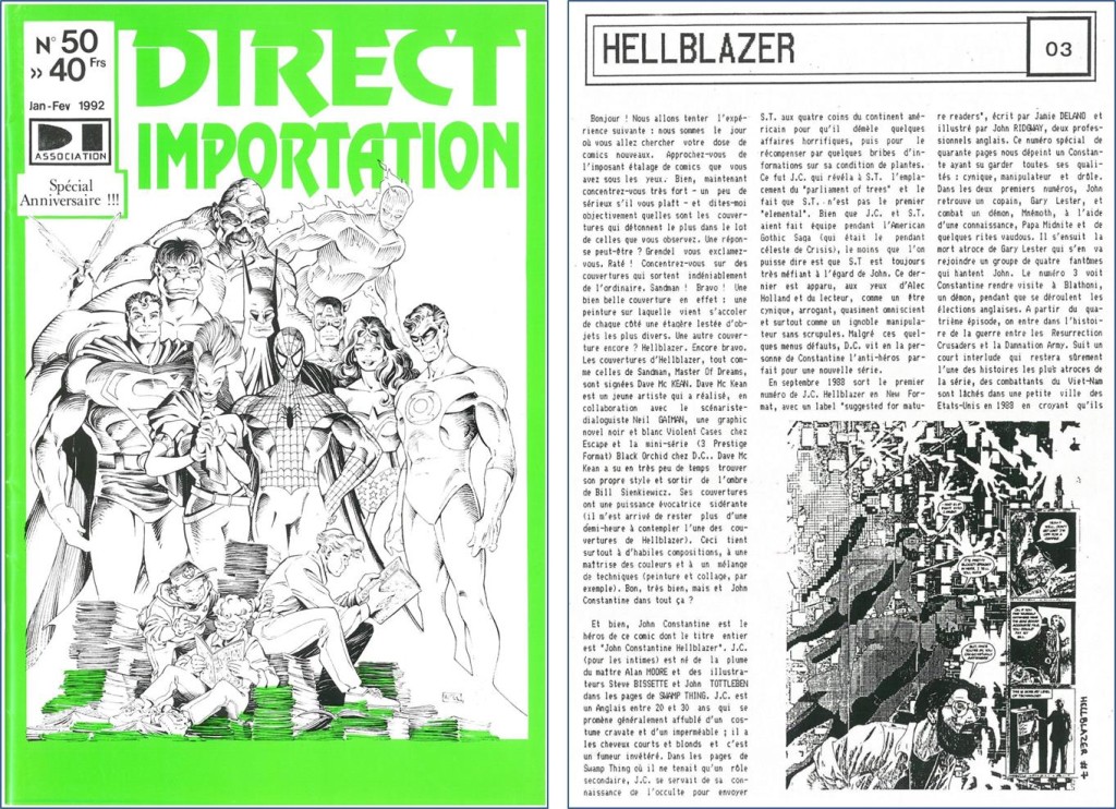 Direct Importation 50 & un article sur Hellblazer  © Franck Léger Direct Importation 50 & un article sur Hellblazer © Franck Léger