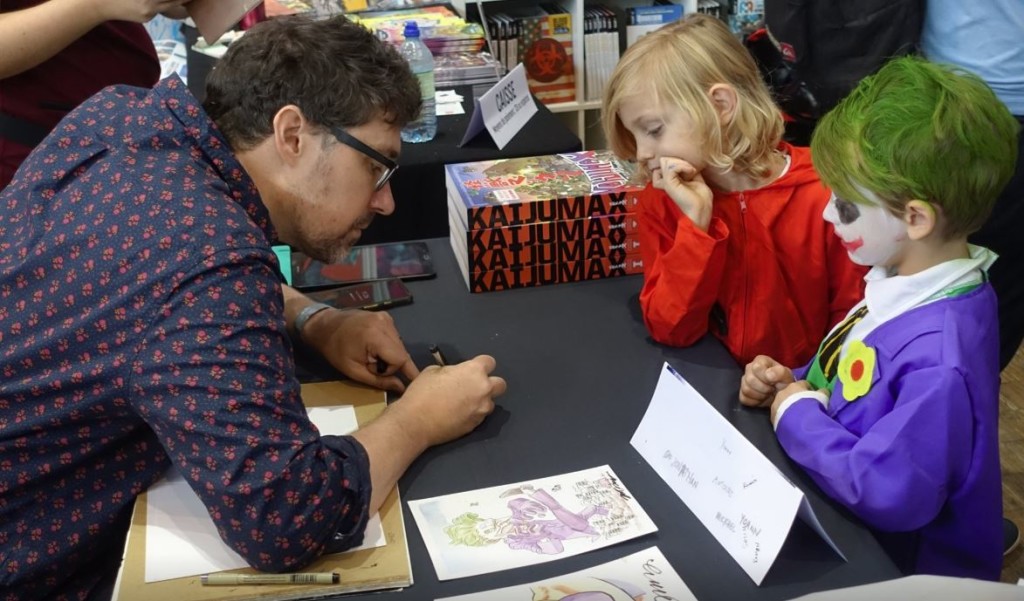 Le Comic Con, c'est aussi de pur moment de grâce, ici avec Zander Canon. ©Patrick 6 