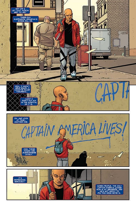 Un épisode pour les fans de Brubaker sur Captain America… © Marvel Comics