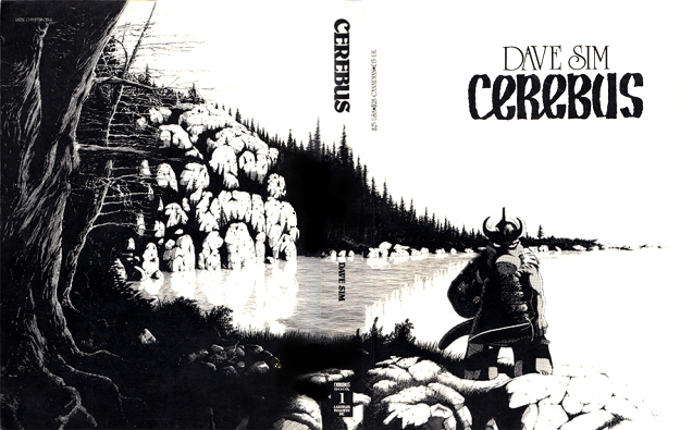 Couverture et quatrième de couverture de CEREBUS THE AARDVARK © Dave Sim